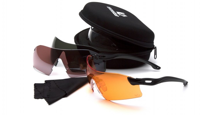 Protective Glasses in Orange and Brown Color