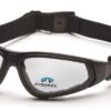 A Full Black Protective Glasses With Straps and Buckle