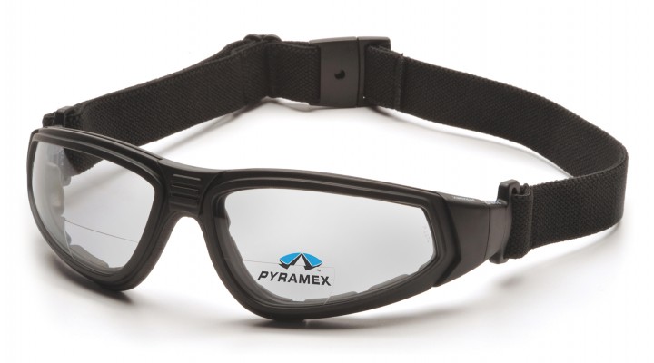 A Full Black Protective Glasses With Straps and Buckle
