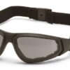 A Grey Color Protective Glasses With Strap