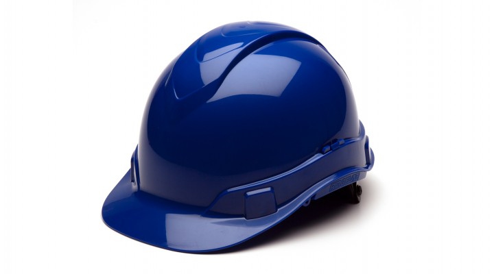 A Blue Color Protective Cap for Workers