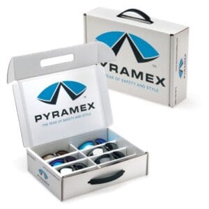 Pyramex safety eyewear kit with case