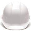 A White Color Protective Cap on White Background
