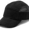 A Black and Grey Color Baseball Bump Cap Cross Front