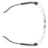 Clear Plastic Protective Glasses With Black Frame Top View