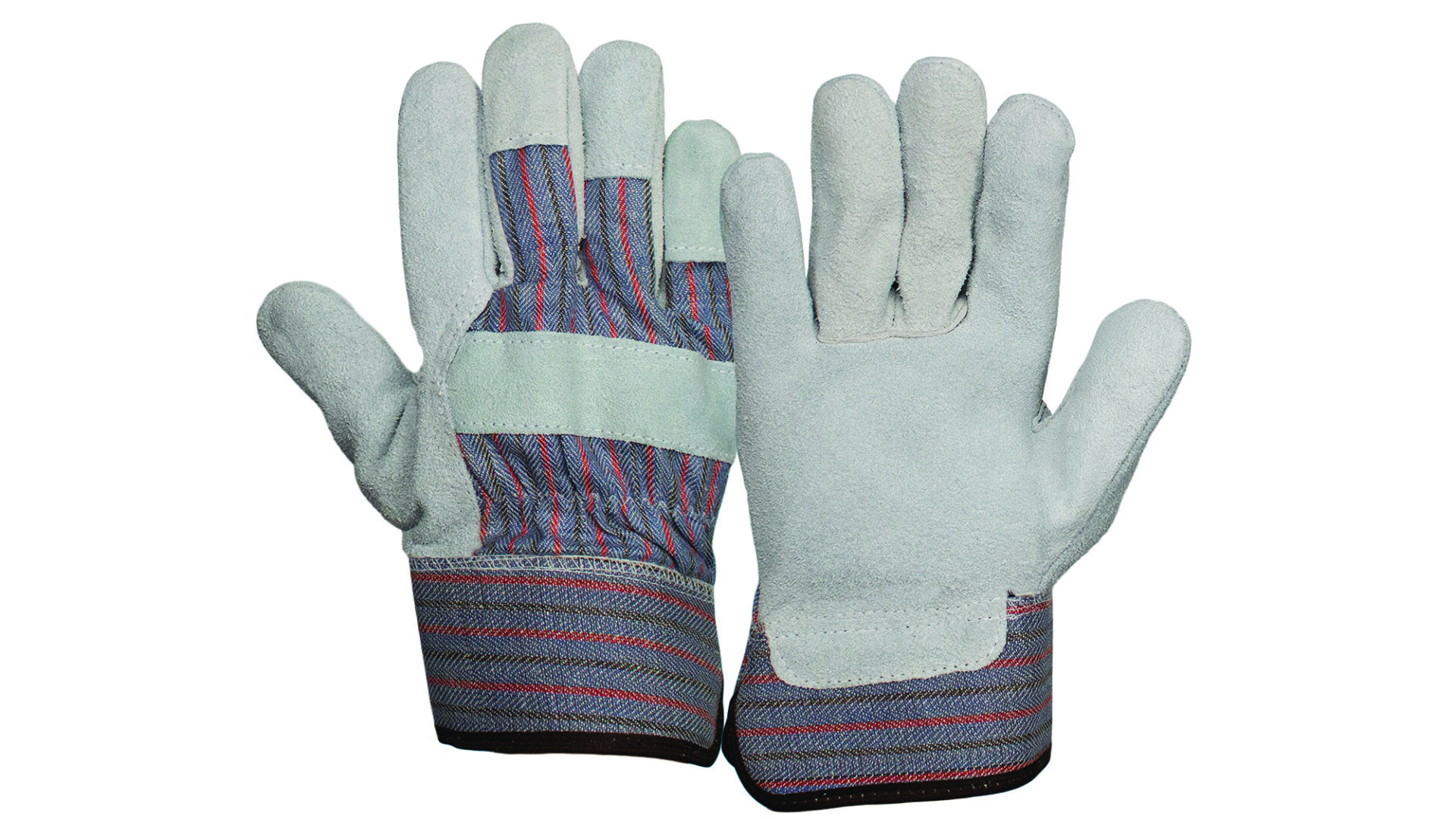 A White Glove With Blue Check Pattern