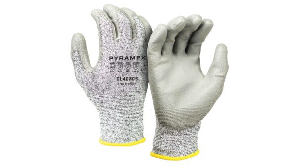 A White Color Glove Front and Back Angle Image