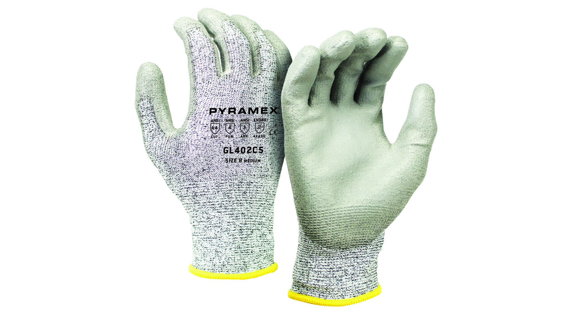 A Light Grey and White Color Gloves Pair Copy
