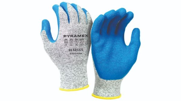 A Glove Pair in White and Blue Color