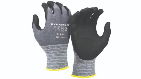 A Black and Grey Color Gloves Pair