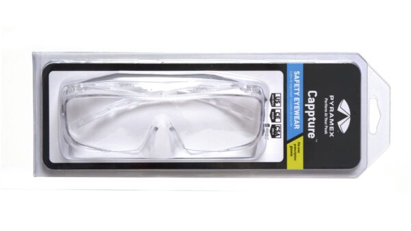 A Clear Plastic Glasses Case in a Package