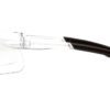 Clear Plastic Protective Glasses With Black Legs Side